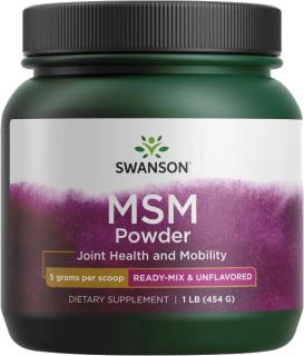Swanson MSM prášok, 454 g