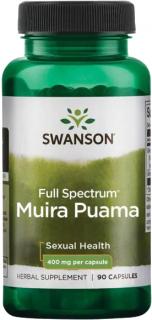 Swanson Muira Puama Full Spectrum, 400 mg, 90 kapsúl