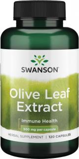 Swanson Olive Leaf Extract, 500 mg, 60 kapsúl