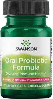 Swanson Oral Probiotic Formula, Orálne probiotiká, 30 žuvacích tabliet