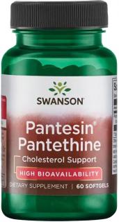 Swanson Pantesin Pantethine, 300 mg, 60 softgel kapsúl
