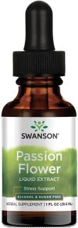 Swanson Passion Flower Tekutý Extrakt (Mučenka), 29,6 ml, Bez alkoholu a cukru