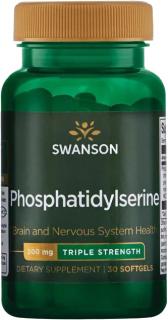 Swanson Phosphatidylserine (Fosfatidylserín), 300 mg, 30 softgel kapsúl
