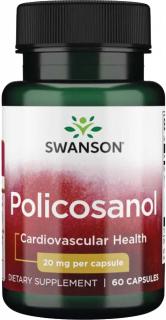 Swanson Policosanol (Polikosanol), 20 mg, 60 kapsúl