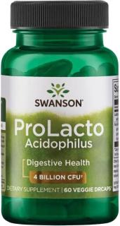 Swanson ProLacto Acidophilus, 4 miliardy CFU, 60 rastlinných kapsúl