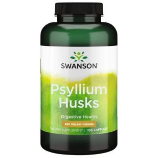 Swanson Psyllium Husk, 610 mg, 100 kapsúl