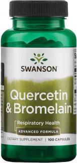 Swanson Quercetin & Bromelain, 100 kapsúl