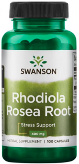 Swanson Rhodiola Rosea Root, 400 mg, 100 kapsúl