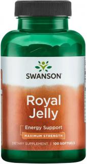 Swanson Royal Jelly, Včelia materská kašička, 1000 mg, 100 softgel kapsúl