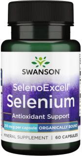 Swanson Selenium SelenoExcell, 200 ug, 60 kapsúl