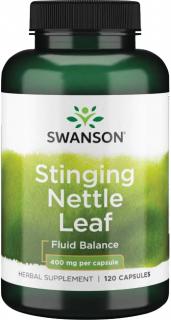 Swanson Stinging Nettle Leaf, Žihľava dvojdomá , 400 mg, 120 kapsúl