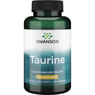 Swanson Taurine 500 mg, 100 kapsúl