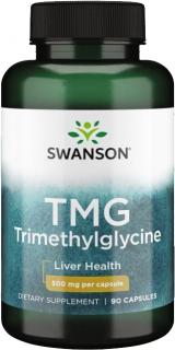Swanson TMG (Trimetylglycín), 500 mg, 90 kapsúl