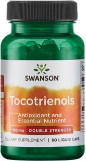 Swanson Tocotrienols, Tokotrienoly, 100 mg, 60 tekutých kapsúl
