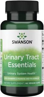 Swanson Urinary Tract Essentials, Komplex pre zdravie močových ciest, 60 rastlinných kapsúl
