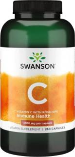 Swanson Vitamín C s extraktom z ruže šípovej, 1000 mg, 250 kapsúl