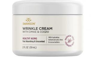 Swanson Wrinkle Cream, Krém na vrásky s DMAE a CoQ10, 59 ml
