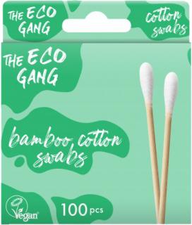 The ECO GANG Bambusové vatové tyčinky, 100 ks, biele