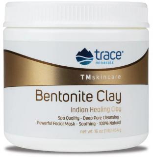 Trace Minerals Bentonite Clay, Bentonitový íl v prášku, 454 g