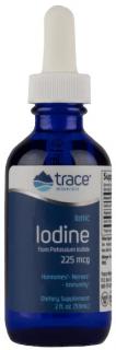 Trace Minerals Liquid Ionic Iodine, Tekutý jód, 225 mcg, 59 ml
