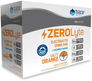 Trace Minerals ZEROLyte Salty Orange, Elektrolyty - pomaranč, 231 g