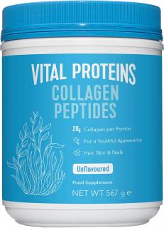 Vital proteins Collagen Peptides, Kolagénové peptidy typu I a III, Neochutené, 567 g