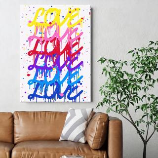 Obraz na stěnu Love Paints Velikost obrazu: 30x40