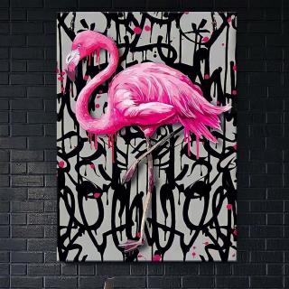 Obraz na stěnu Pink Flamingo Velikost obrazu: 30x40