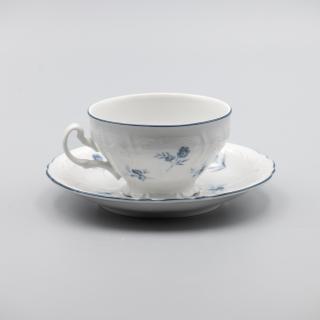 BERNADOTTE modrá kvietka, Šálok s tanierikom čajový NÍZKÝ 205 ml, Thun