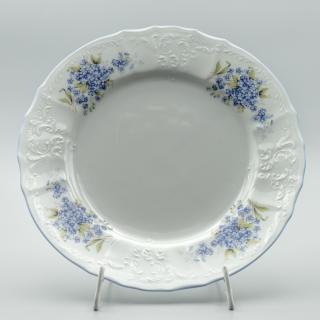 BERNADOTTE nezábudky, Porcelánový Tanier plytký 25 cm, Thun