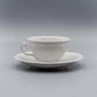 BERNADOTTE, Šálka s tanierikom čajový nízky 205 ml, biela, Thun
