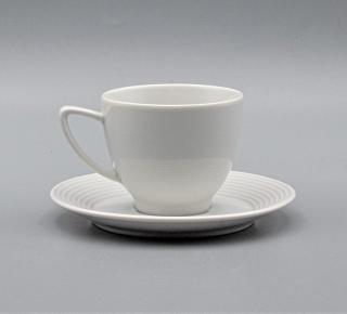 LEA, Šálok s tanierikom kávový 150 ml, biela, Thun