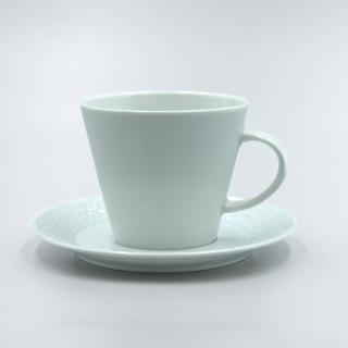 MOZAIKA, Šálka s tanierikom čajový 260 ml, biela, Thun