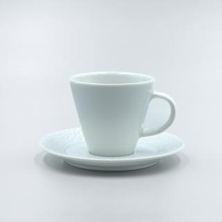 MOZAIKA, Šálka s tanierikom espresso 100 ml, biela, Thun