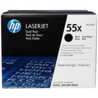 TONER HP CE255XD Dual pack pre LJ P3015, 2x12,500str.