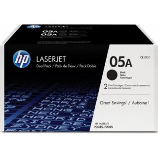 TONER HP CE505D Čierny P2035, P2055d/dn, Dvojbalenie, 2x2300str.