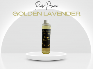 Parfum na pranie PurePrime - Golden Lavender -Naša vôňa je symfóniou tónov levandule, vône ambry a hĺbkou pižma Veľkosť: 250ml