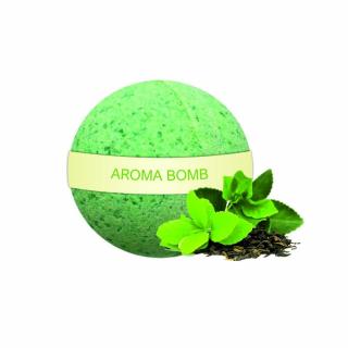 Šumivá guľa do kúpeľa Aroma Bomb, vôňa Green Tea 160g