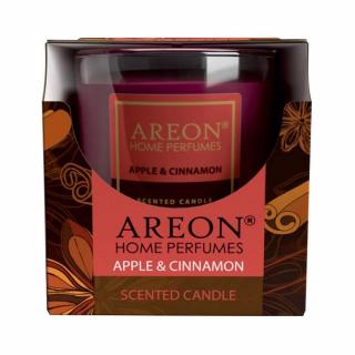 Vonná sviečka Areon - vôňa Apple & Cinnamon, 120g