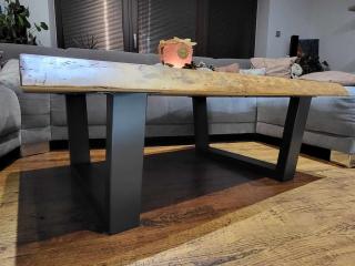 Kovová noha na stôl tvaru U 50 Farba: Bez povrchovej úpravy