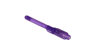 UV pero s neviditelným inkoustem a integrovaným UV světlem, Barva: Tmavě fialová