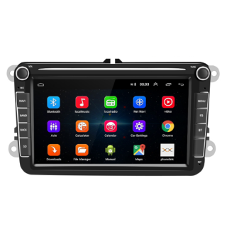 Autorádio Škoda 8" displej 1/16GB - Android (2 Din Rádio pre Škoda Fabia 2, Superb 2, Roomster, Rapid)