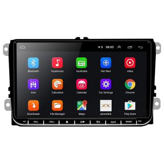 Autorádio Škoda 9" displej 1/16GB CarPlay - Android (2 Din Rádio pre Škoda Fabia 2, Superb 2, Roomster)