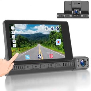 Extreme Pro full HD kamera do auta 2V1 (Čierna skrinka/kamera do auta s dotykovým displejom)