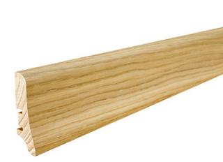 Dub olej P20  - drevená soklová lišta dĺžka 2,2 m, výška 58mm, cena za 1ks (dub olej)