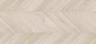 Dub TRIVOR CHEVRON - STROMČEK H130, LAK, KARTÁČ, V-drážka,CLICK, 14mm,725x130mm (100% Drevené podlahy Barlinek - francúzsky stromček)