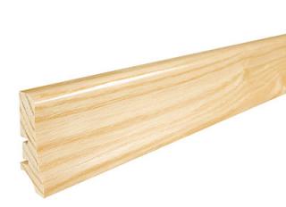 Jaseň lak P20  - drevená soklová lišta dĺžka 2,2 m, výška 58mm, cena za 1ks (jaseň lak)