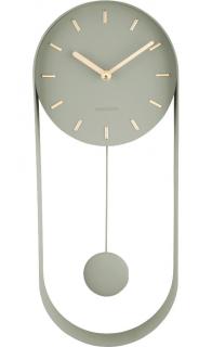 KARLSSON Designové kyvadlové nástěnné hodiny 5822DG Karlsson 50cm + dárek zdarma