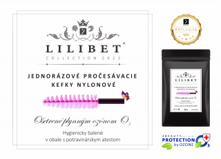 Jednorazové prečesávacie kefky nylonové, kolekcia Lilibet Collection 2022 (Sada 20 ks)