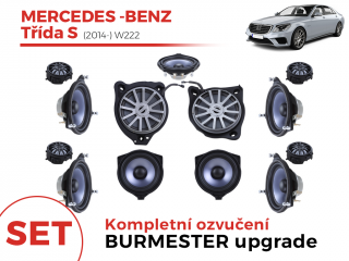 Kompletné ozvučenie Mercedes-Benz S (2014-) W222 Steg - Burmester upgrade